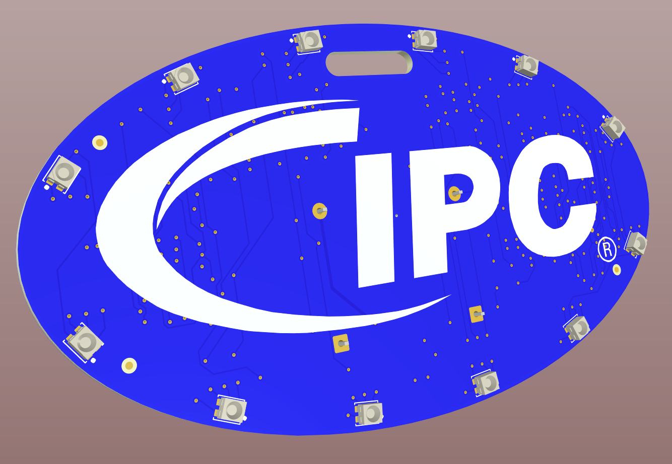 Rafal badge top side 3D