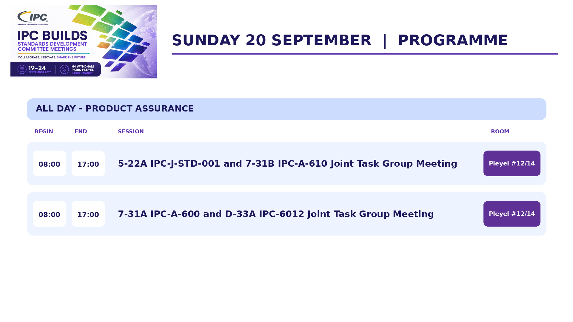 IPC Builds 2026 Sunday
